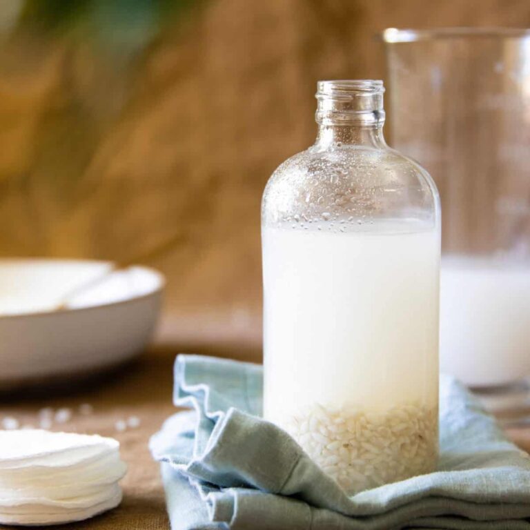 DIY Brightening Rice Water Toner with Niacinamide and Glycerin